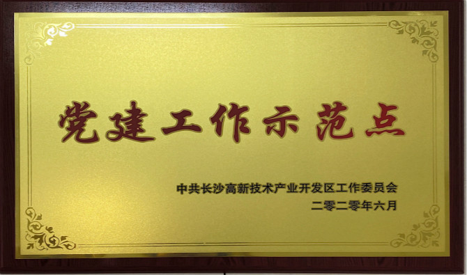 长沙高新区党工委授予中共k1体育股份有限公司委员会“党建工作示范点”“优秀党务工作者”荣誉称号